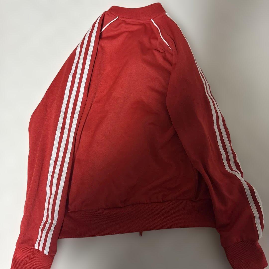 adidas トラックジャケット　レッド　サイズL