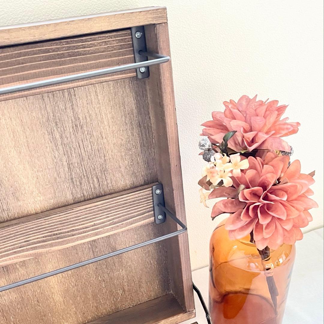 トランク型アイアンバーディスプレイボックス(ブラウン)