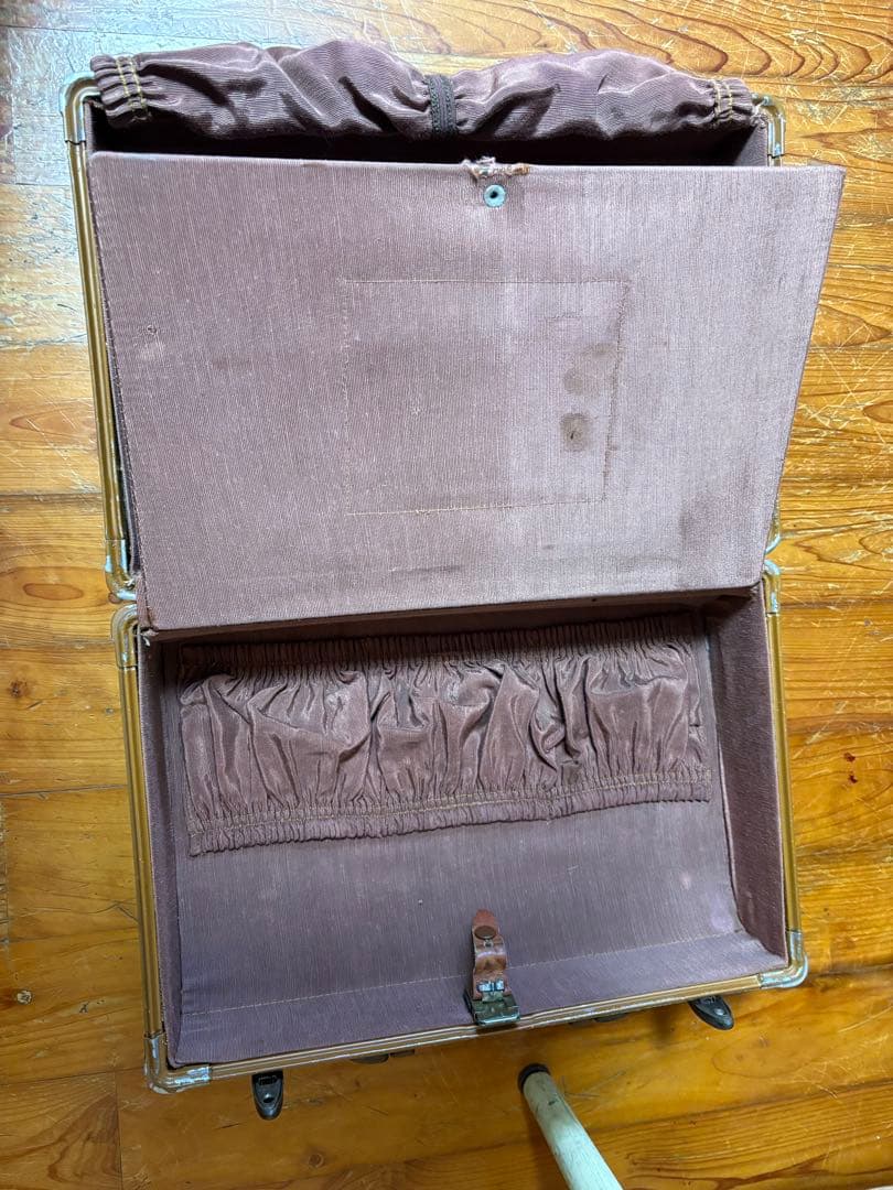 クラシックブラウンレザー スーツケース