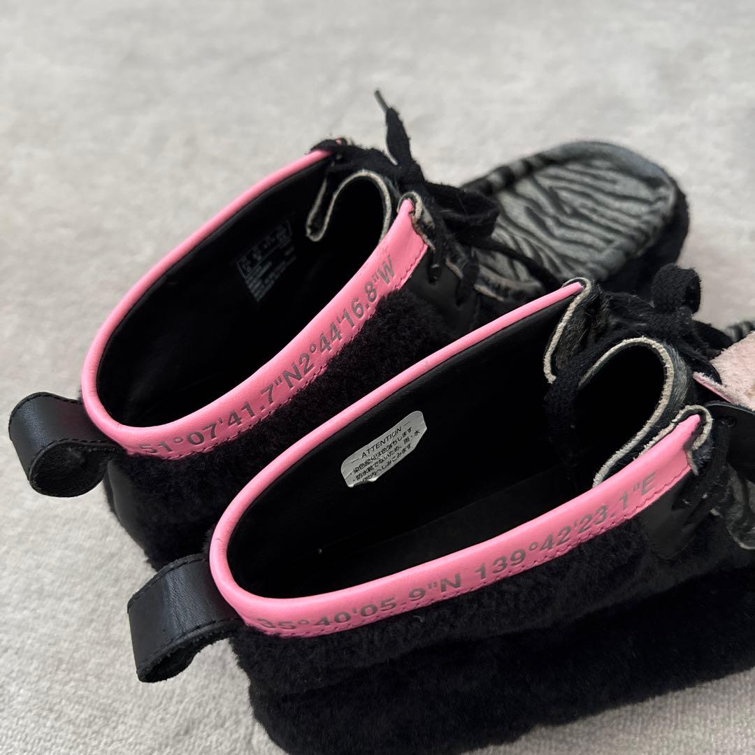 Clarks×atmos クラークス　アトモス　ワラビーブーツ　ムートン　ハラコ