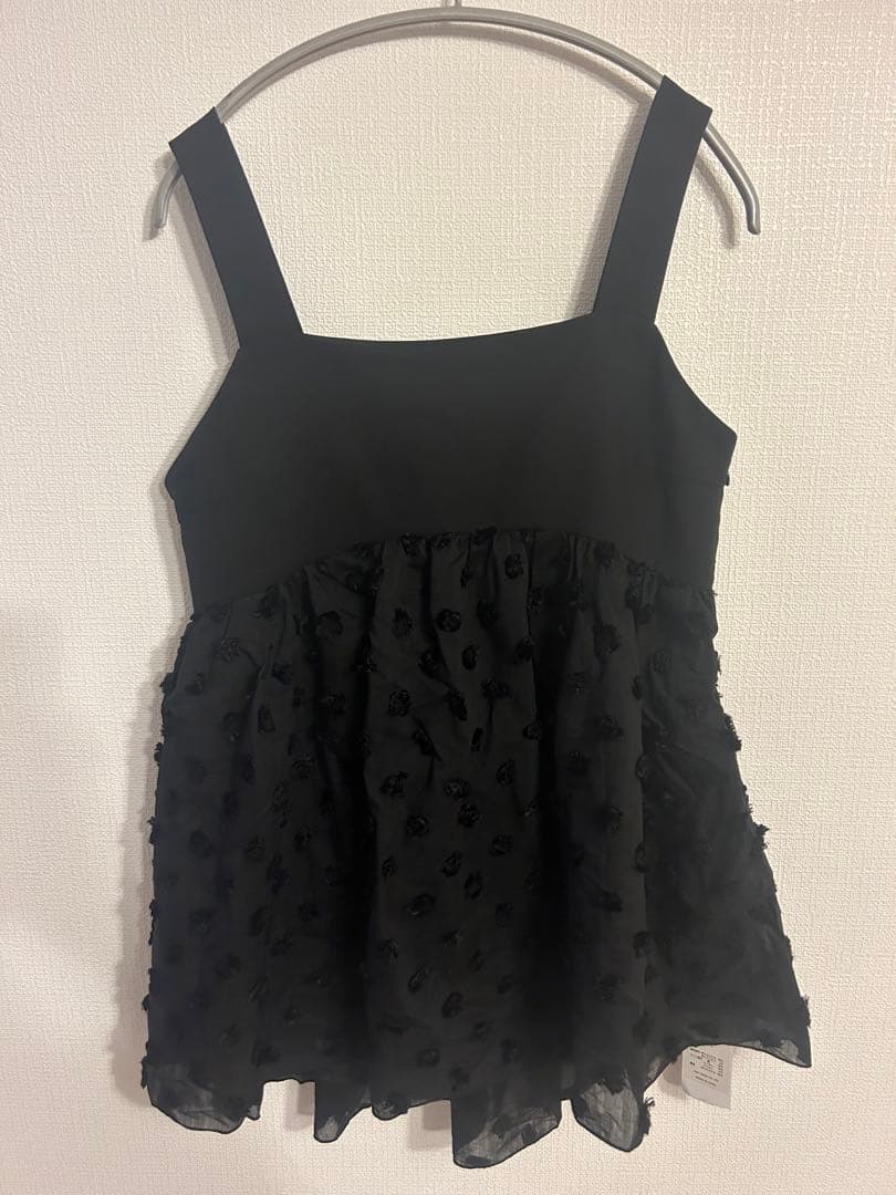 タグ付き！HIAND Fluffy Dot Ribbon Tops