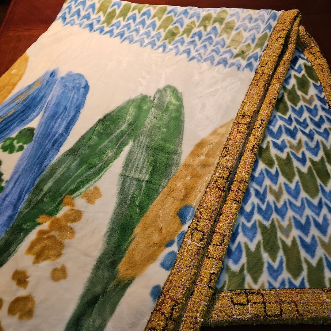 西川リビングニューマイヤー 毛布、 Borelyニットヘヘ縁縁 140x200