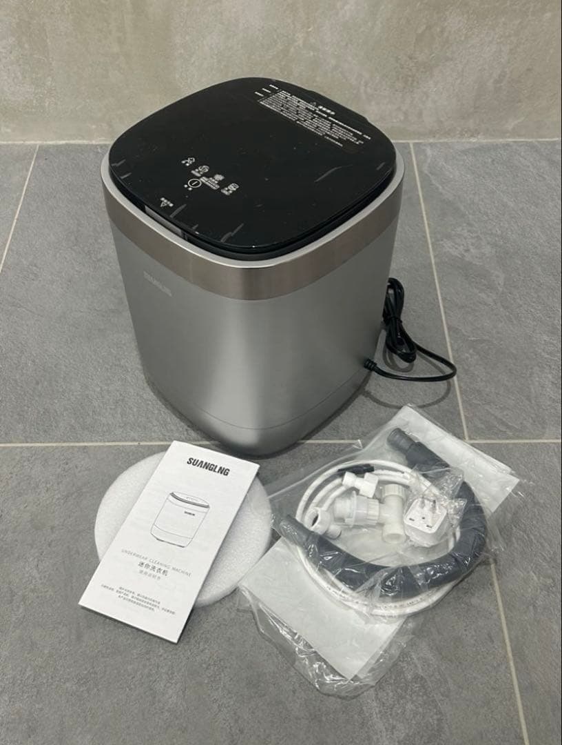 SUANGLNG シルバー ドラム式洗濯機本体