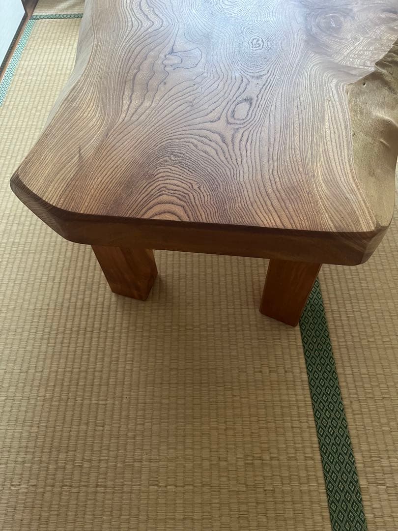 ケヤキ　天然一枚板　ローテーブル