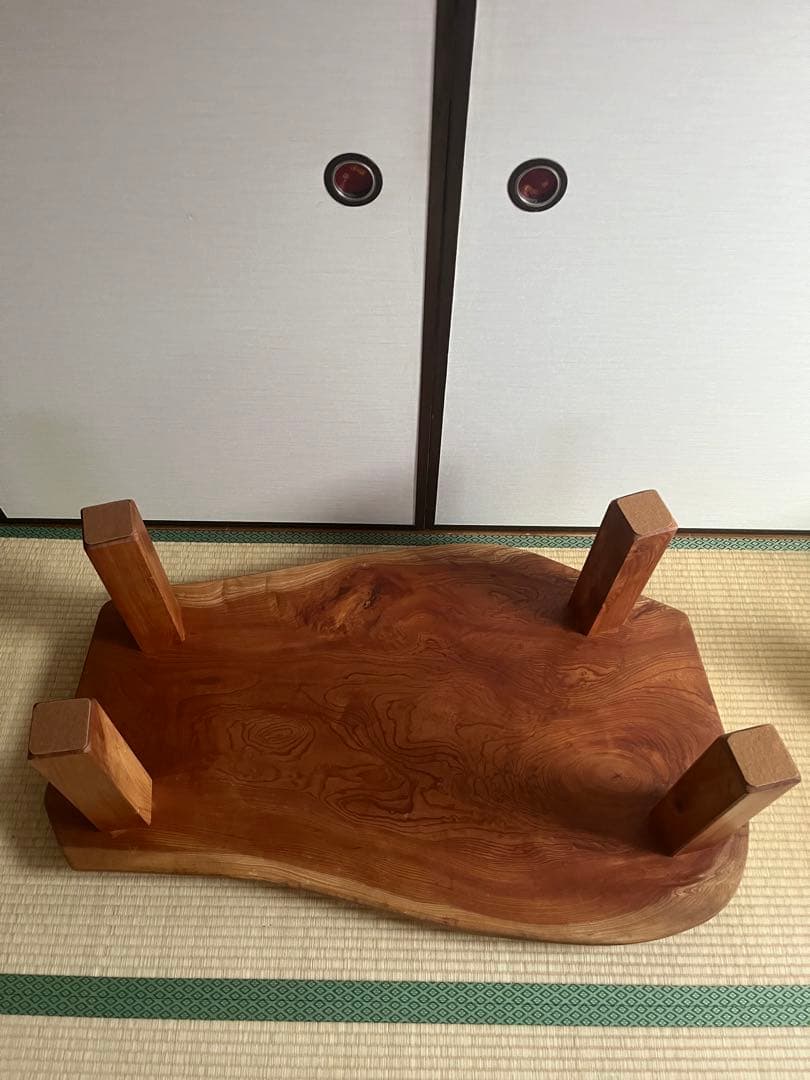 ケヤキ　天然一枚板　ローテーブル