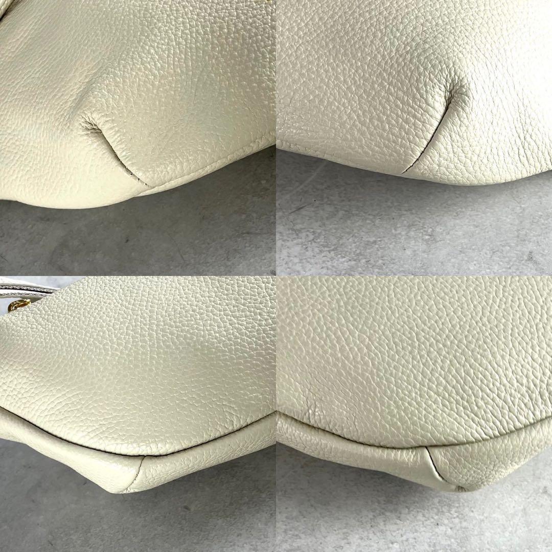 【極美品】ヴィオラドーロ ボディバッグ シボ革 ゴールド金具 金文字ロゴ 保存袋