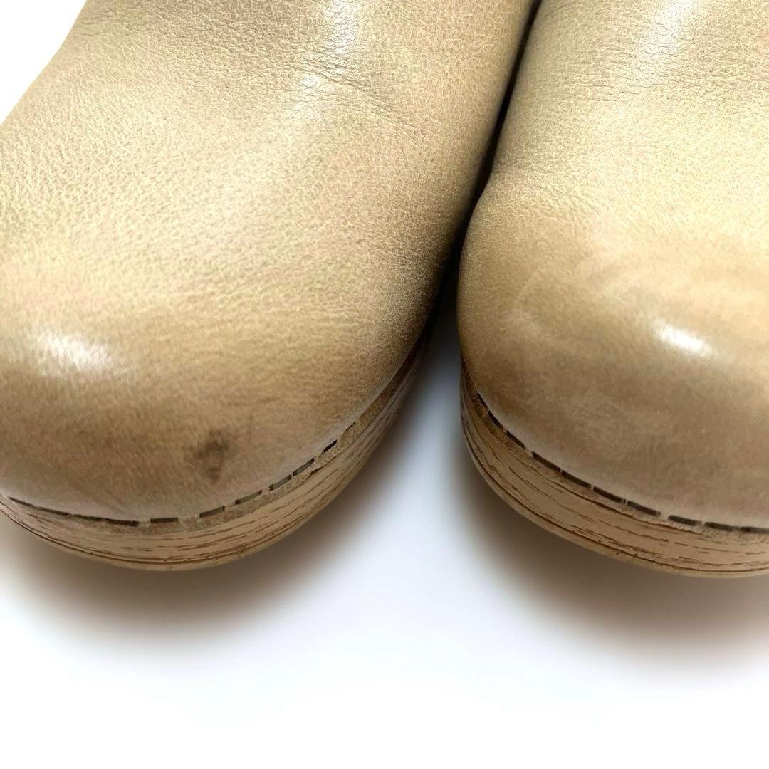 dansko プロフェッショナル　サンド　ベージュ レザークロッグサンダル 38