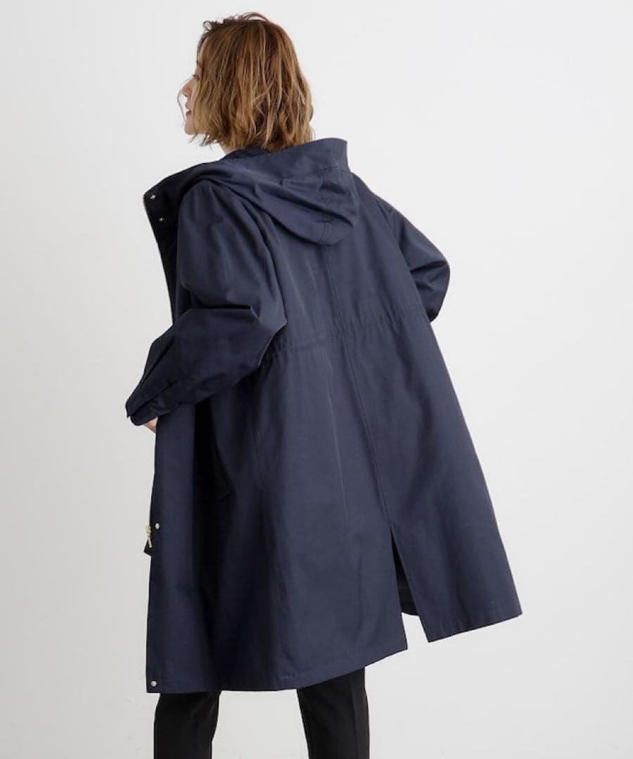 未使用 撥水3WAYキルトライナーセットロングマンパ ネイビー L