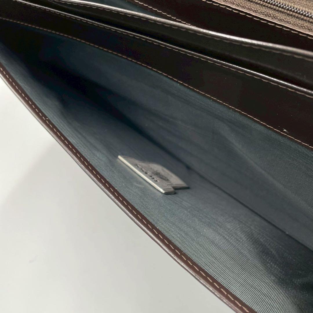 良品　ボス　ビジネスバッグ　レザー　鍵金具　通勤　保存袋付　ブラック