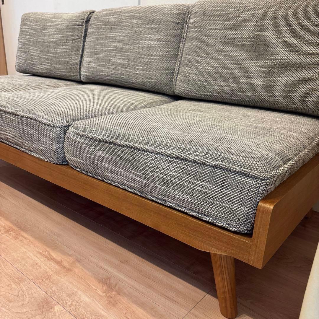 【特価】unico ALBERO カバーリングソファ　3シーター　ベージュ