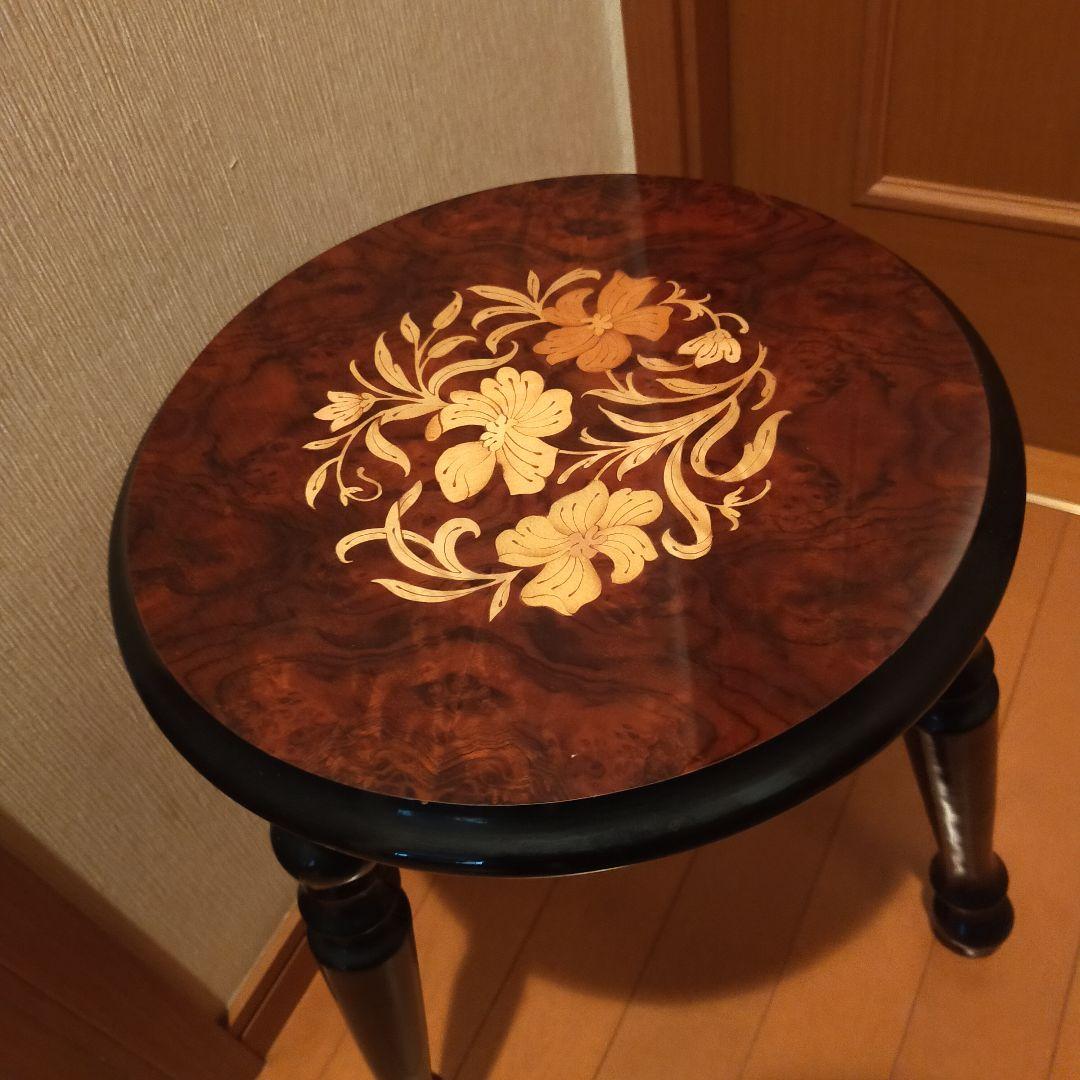 【週末値下げ中】イタリア製/象嵌サイドテーブル