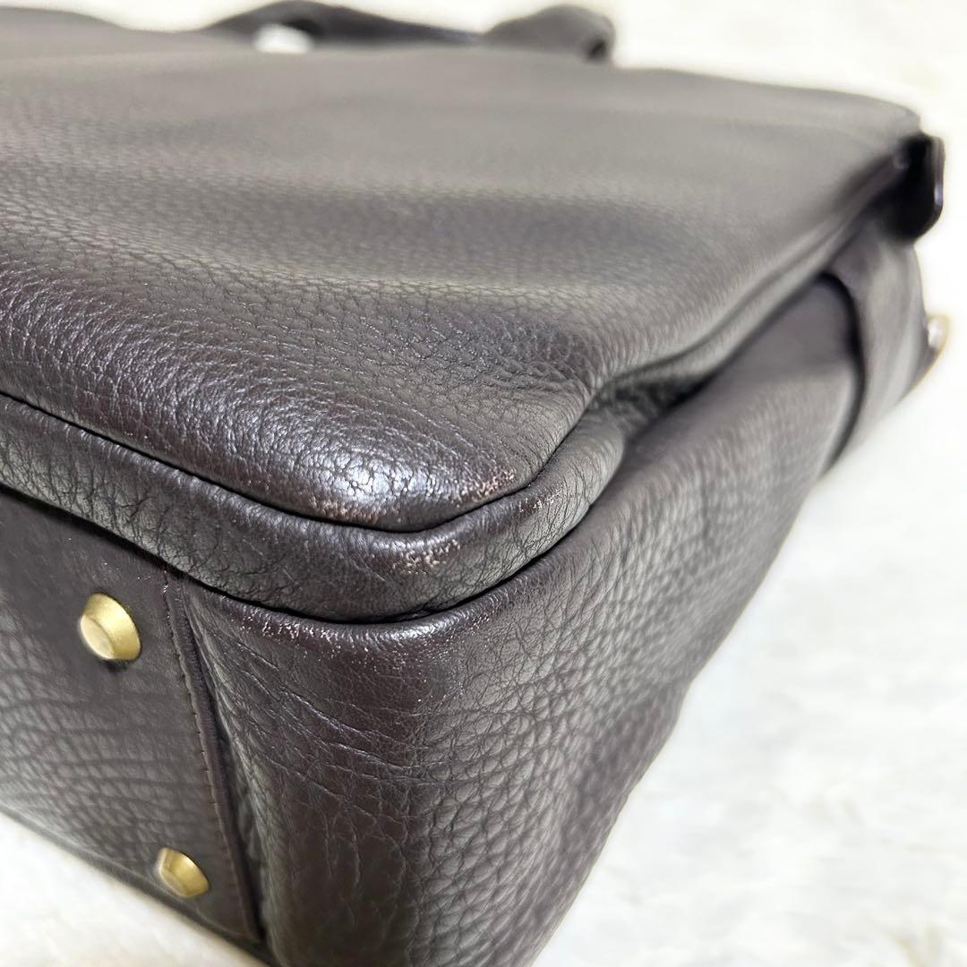 porter 吉田カバン オールレザービジネスバッグ シボ革 2way ブラウン