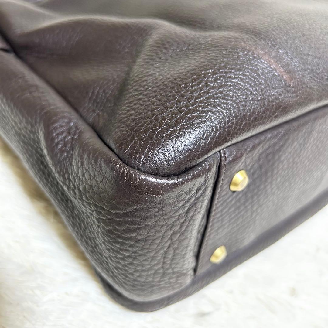 porter 吉田カバン オールレザービジネスバッグ シボ革 2way ブラウン