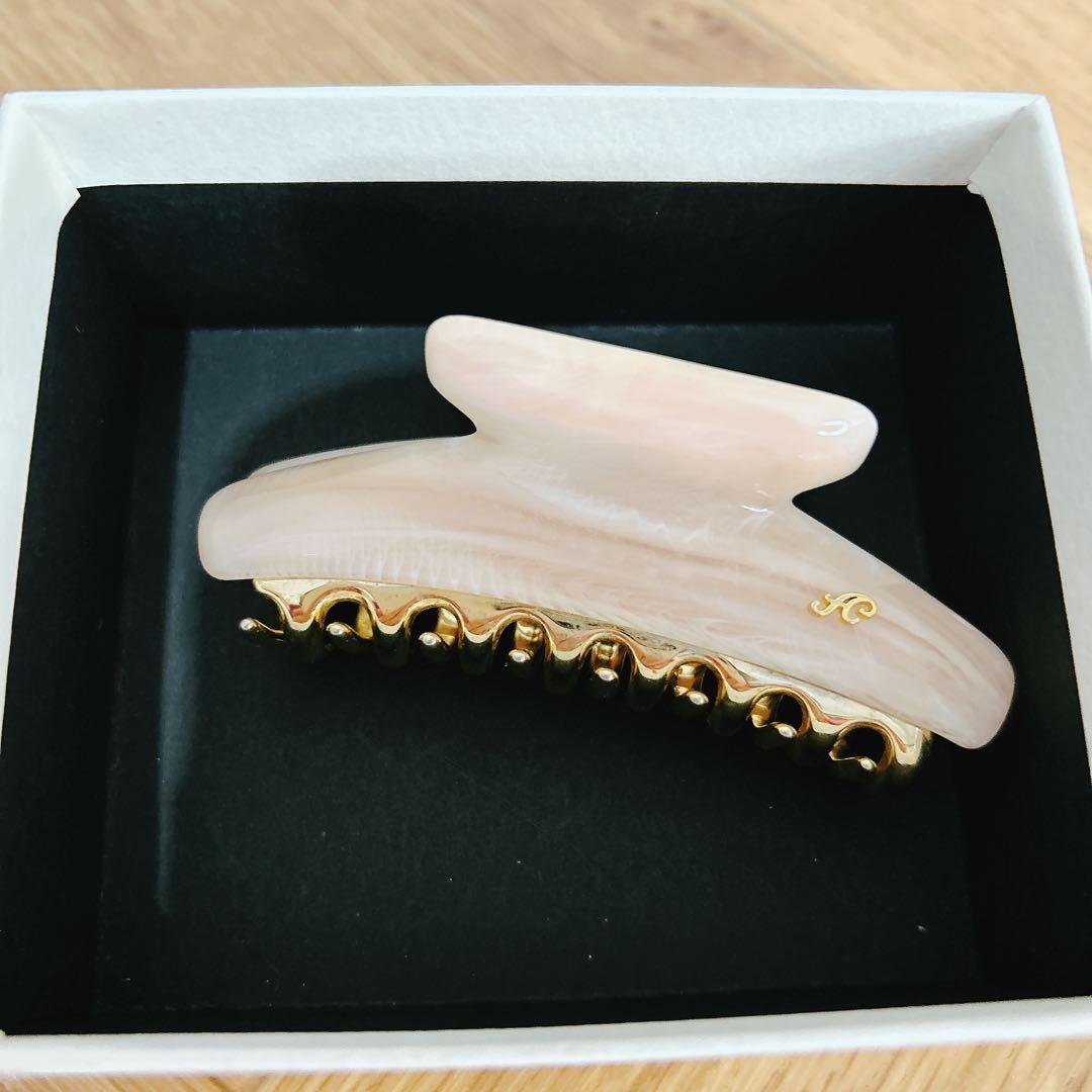 アッカ acca ヘアクリップ マーブルピンク　M