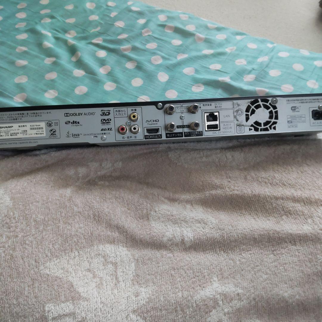 ブルーレイレコーダー スリム ブラック シャープ2B-C10CW1中古