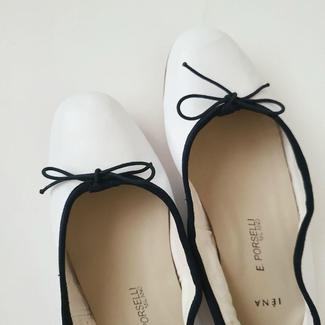 39* E.PORSELLI ポルセリ　バレエ シューズ　IENA 別注