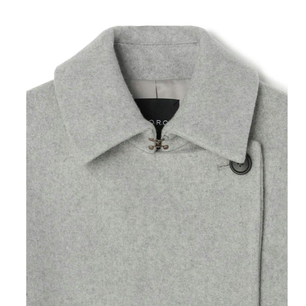 新品　n.o.r.c　メルトンPコート　40700円　サイズ２　ゆったりデザイン