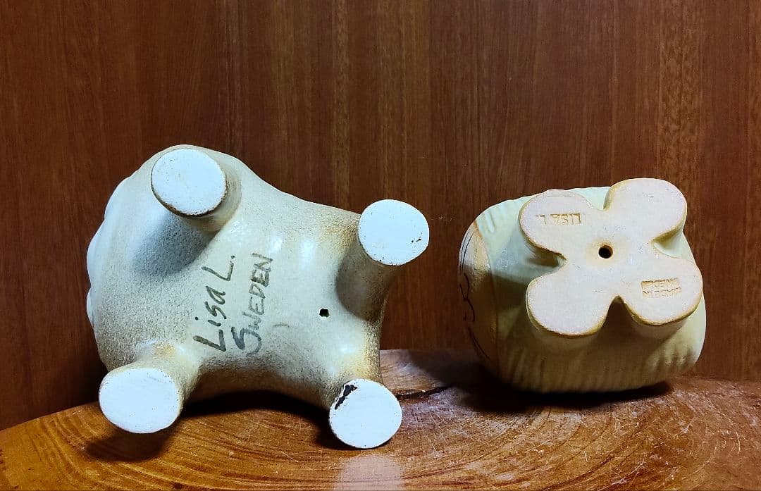 リサラーソン　ディエチキャット＆ケンネルブルドッグ　北欧　美品