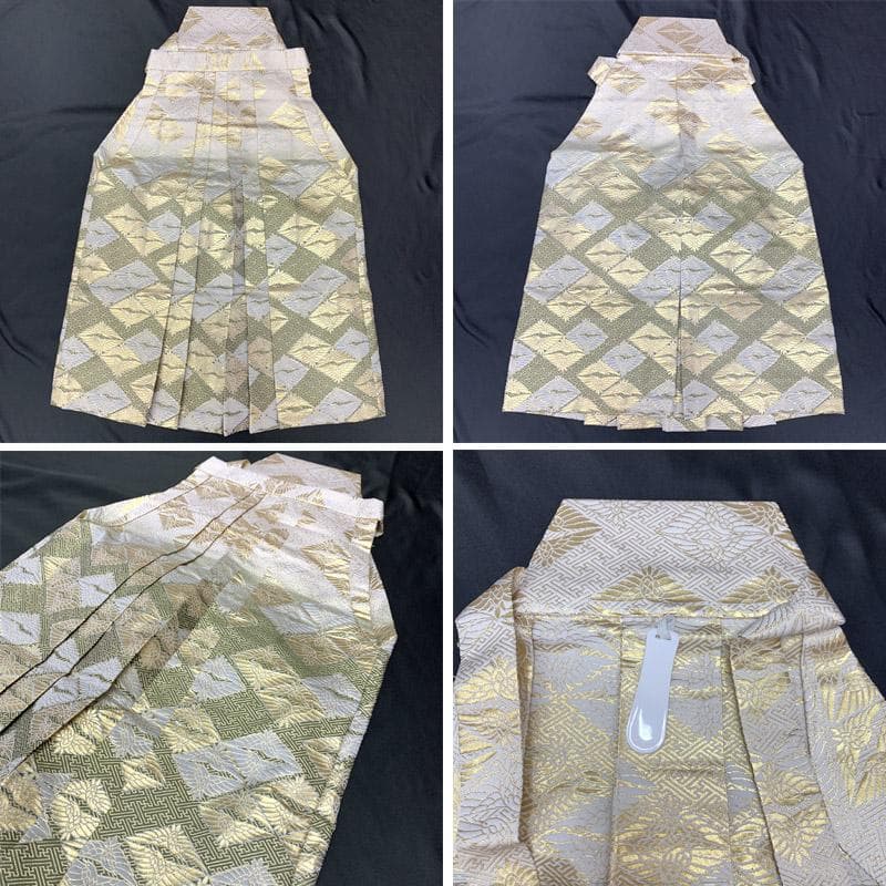 507ab44■七五三 五歳 男児 着物&羽織&袴&角帯＆小物 金駒刺繍■良好