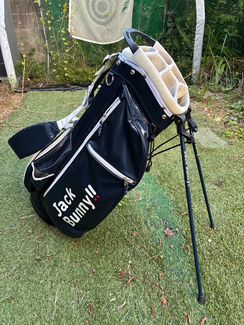ジャックバニー　ゴルフバッグ・キャディバッグ ネイビー