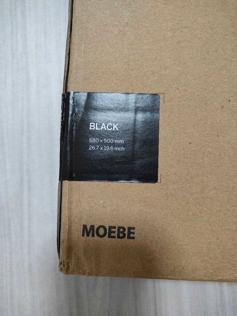MOEBE ムーベ ウォールミラー 壁掛け鏡 50cm ブラック 未使用保管品