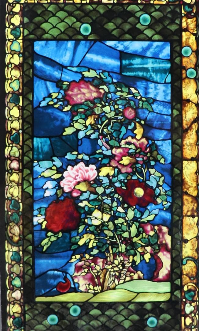 ジョン・ラファージ ヴィンテージステンドグラス メトロポリタン美術館 牡丹の花