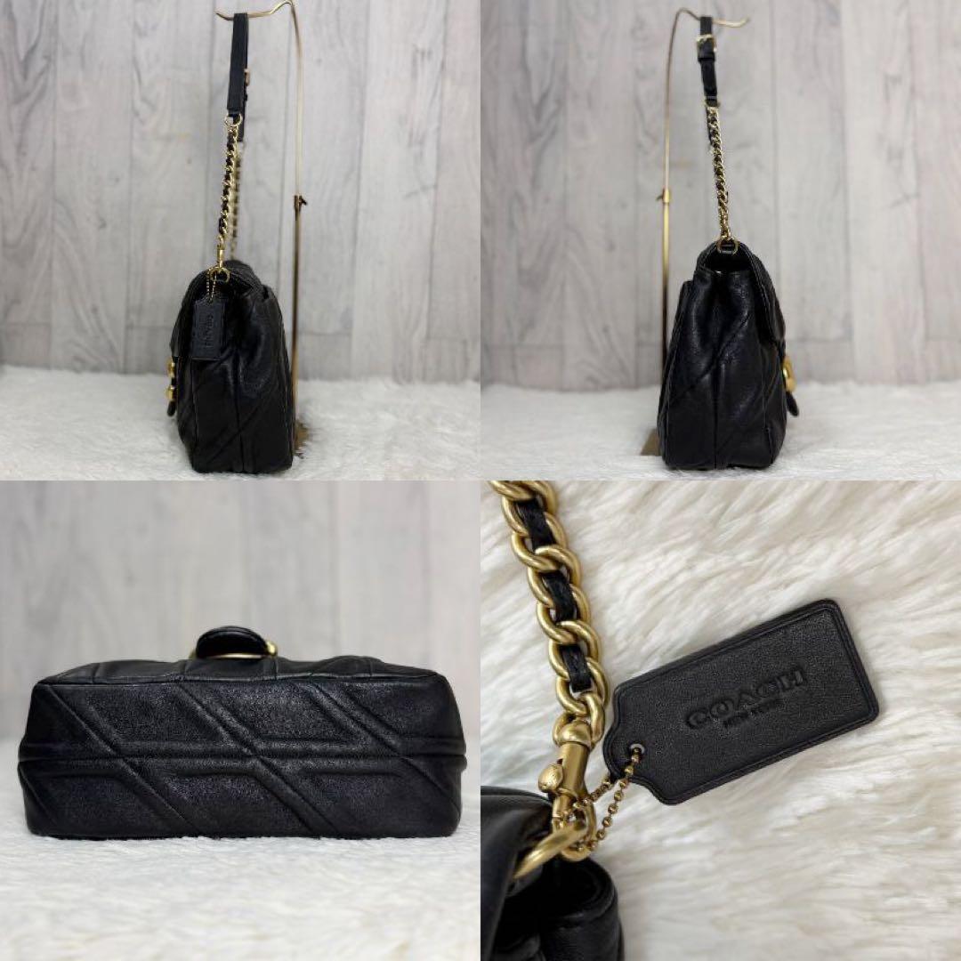 美品♡コーチ Cロゴ ナッパレザー ショルダーバッグ タイムズスクエア タビー