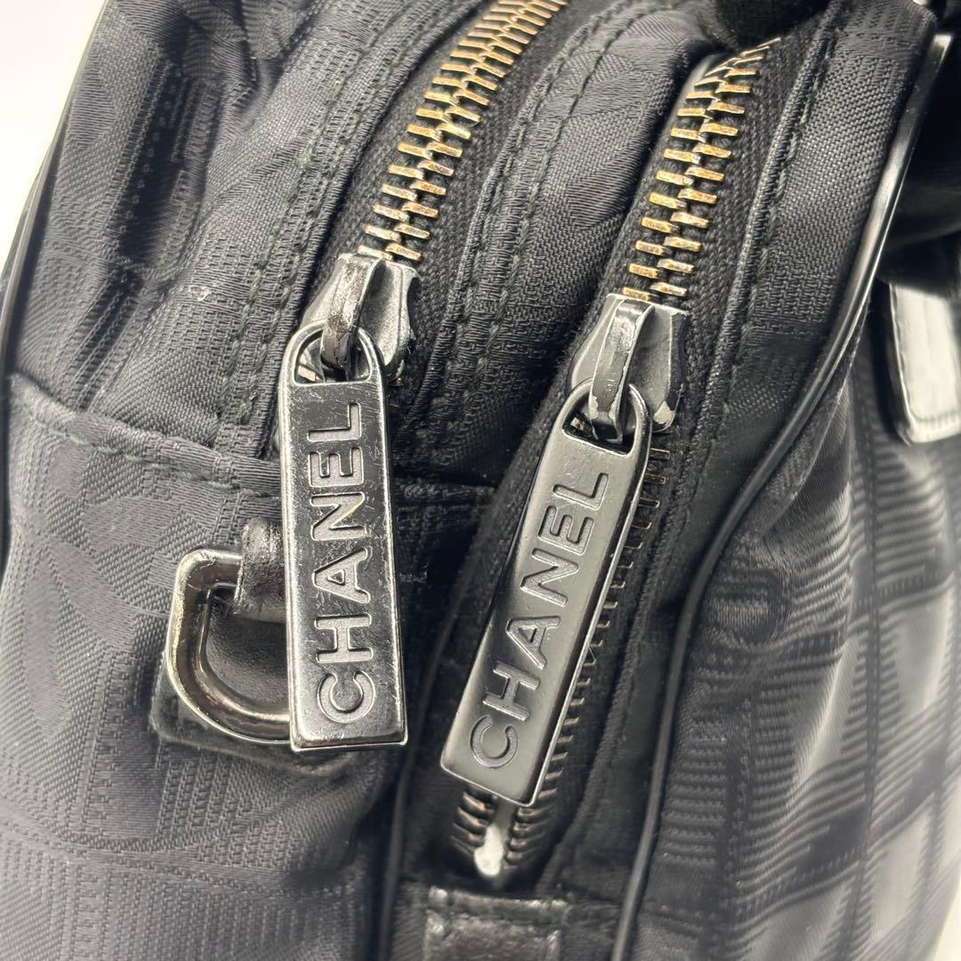 シャネル ニュートラベルライン 2way ショルダーバッグ ハンドバッグ 黒
