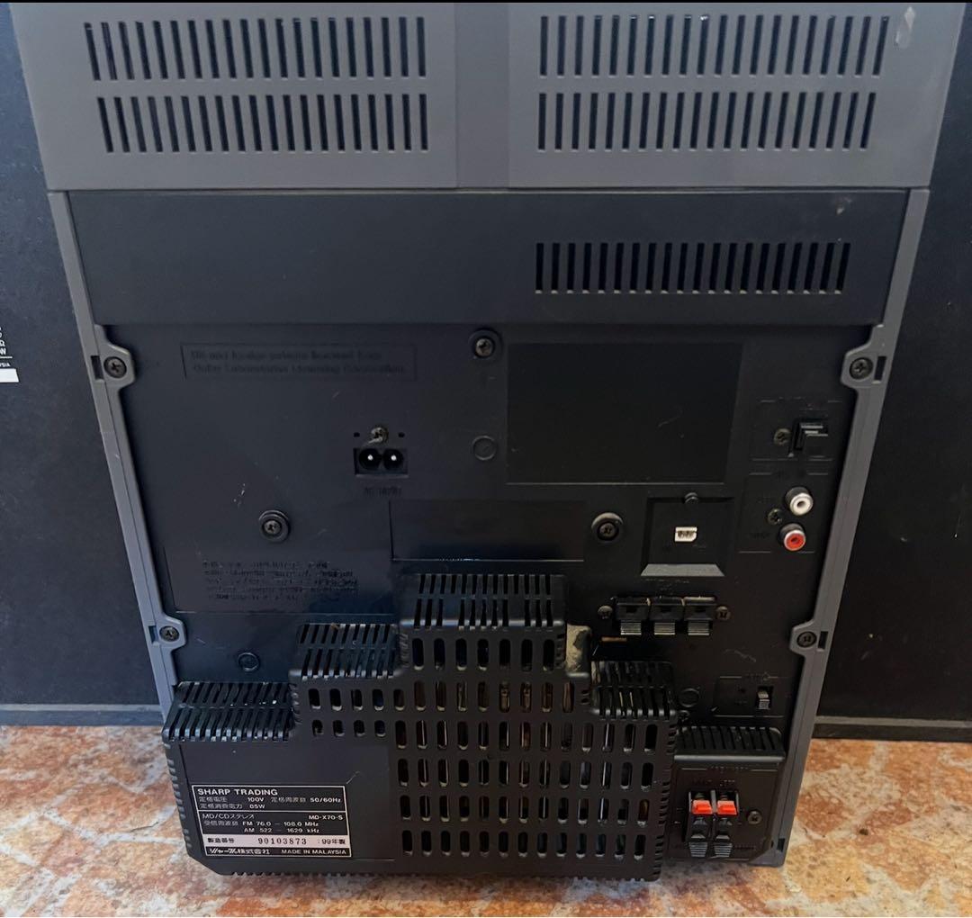 ラジオ・コンポ SHARP MD-X70-S