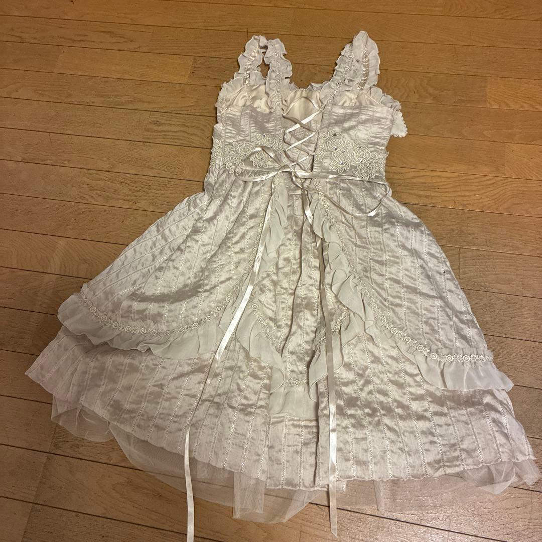 axes femme フリル ノースリーブ ワンピース ドレス ロリータ