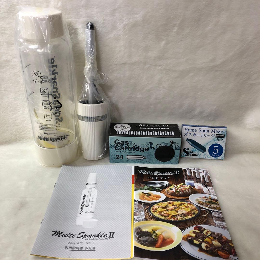ソーダスパークル(マルチスパークルII)+ガスカートリッジ29本セット　ホワイト