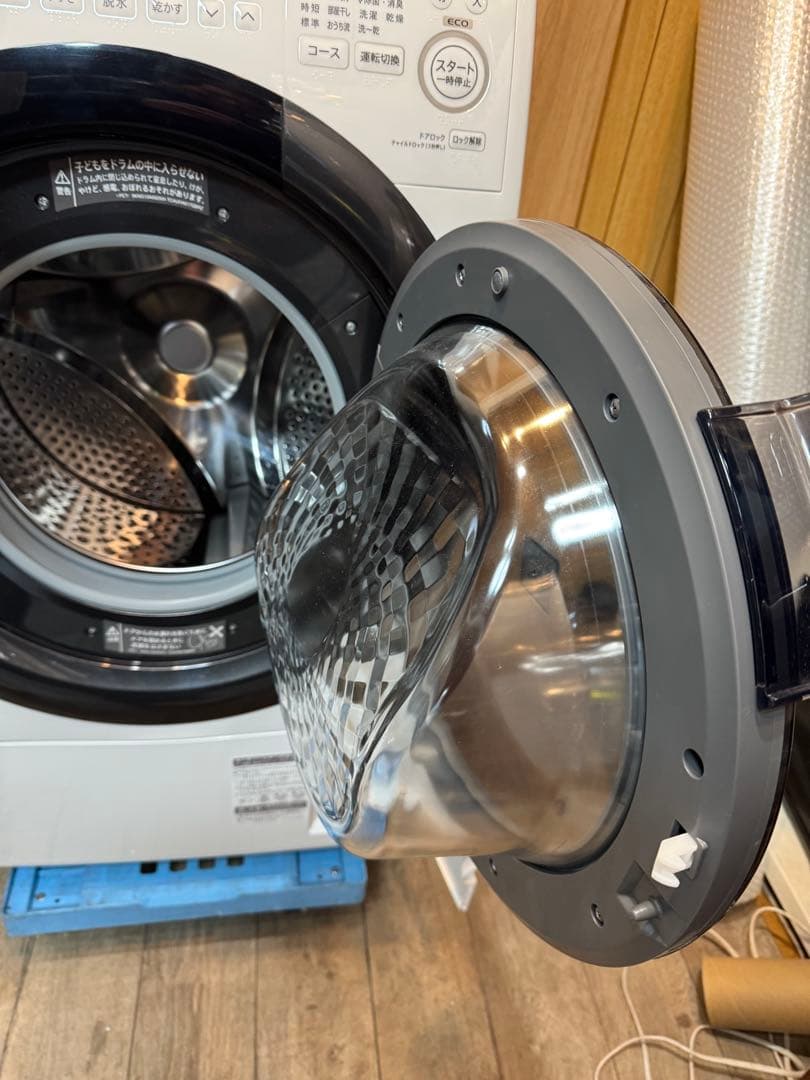 SHARP ドラム式洗濯乾燥機 ES-S7G 7kg 2022年製 送料無料