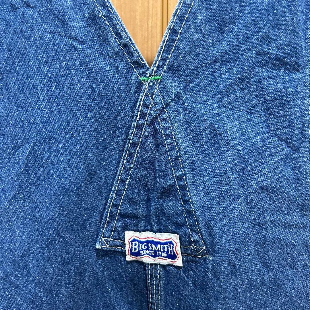 60〜70s ＵＳＡ製BIG SMITH デニムオーバーオール ＬＬサイズ