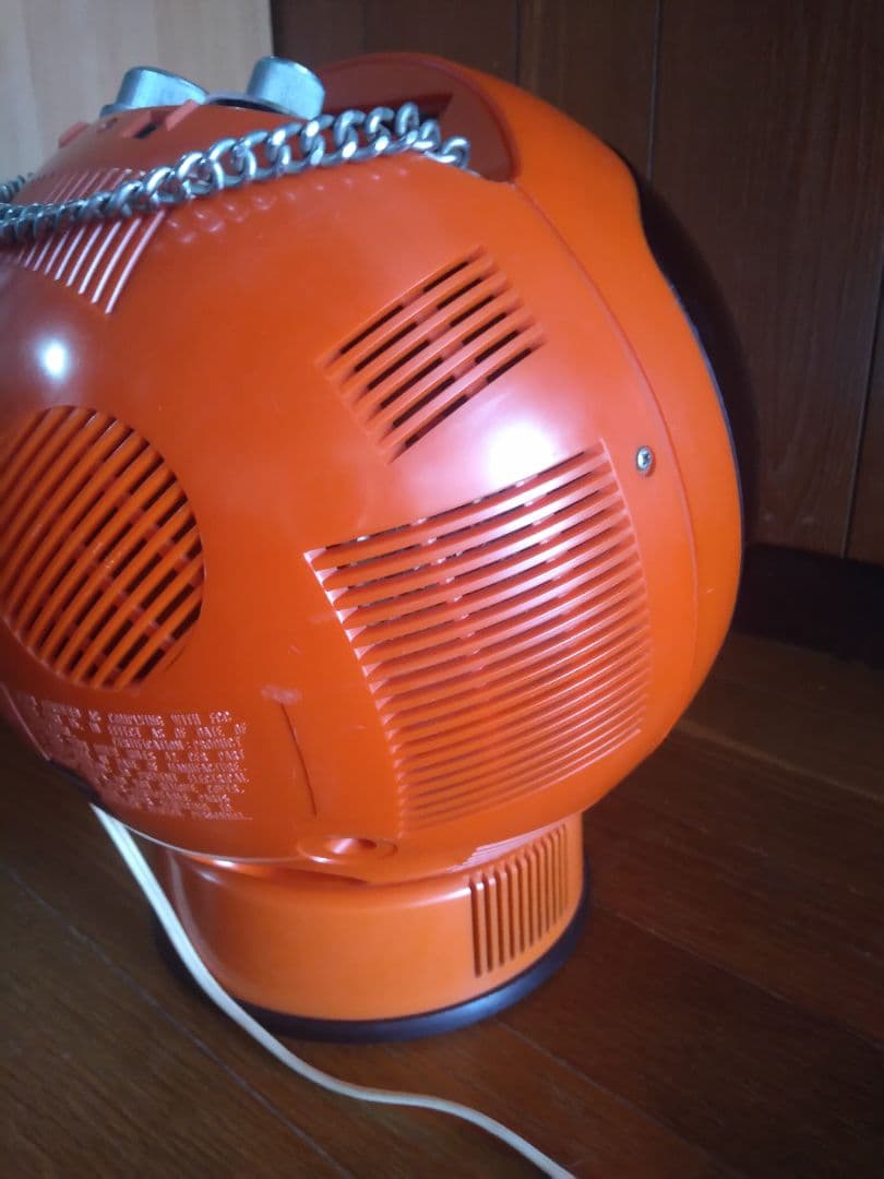 ビクター球形 白黒テレビ レトロ フリフリQ 9T-11 オレンジ【値下げ】