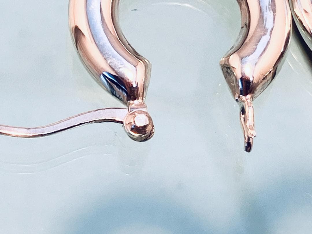 【銀製品】超重厚フープピアス 太さ５mm×外径２０mm