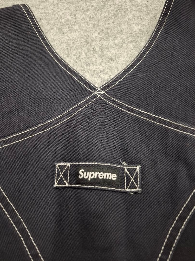 18AW Supreme NIKE Cotton Twill Overalls黒