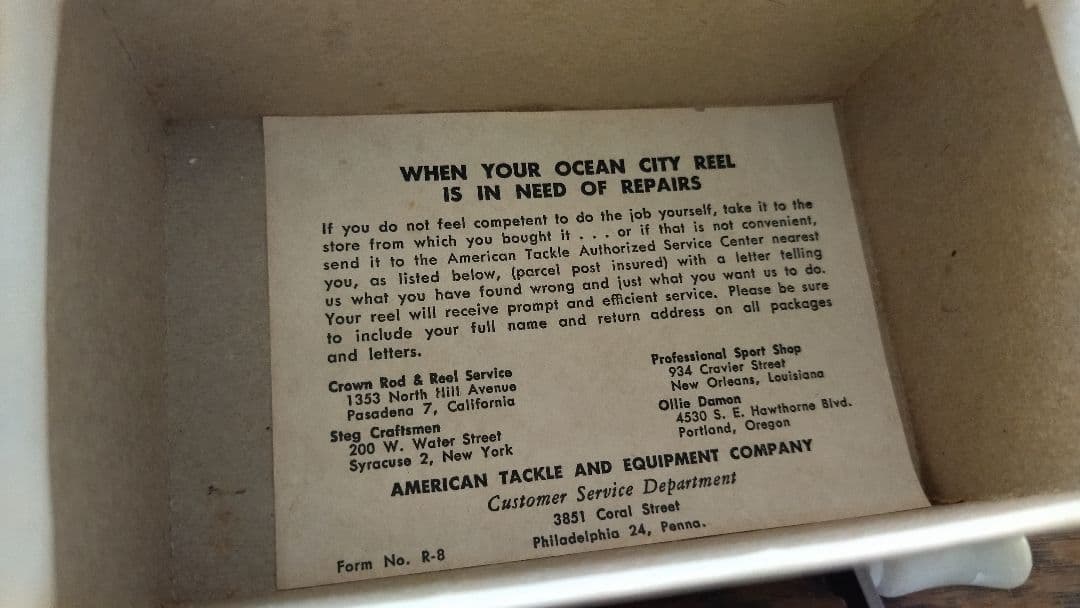 新品 オーシャンシティー1610 ダイレクトリール デッドストック