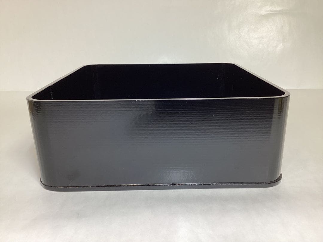 神折敷 黒 大 紙箱入 茶道具 古物品