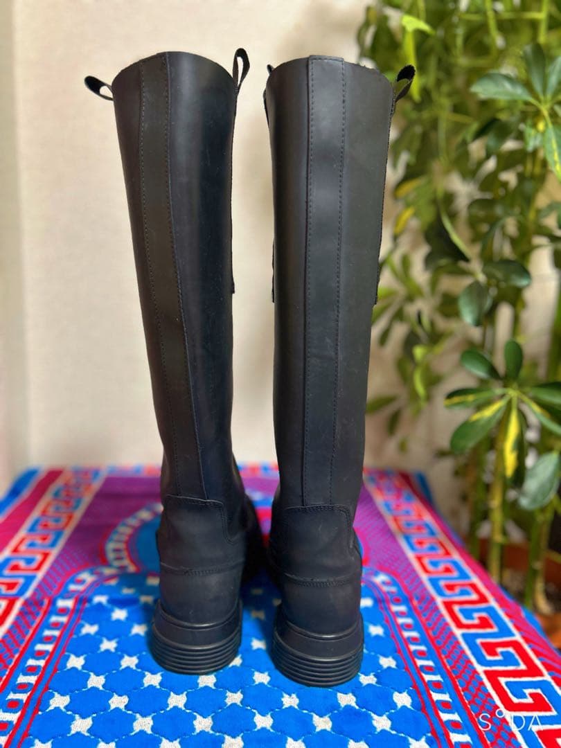 GANNI リサイクル ラバー ロングブーツ