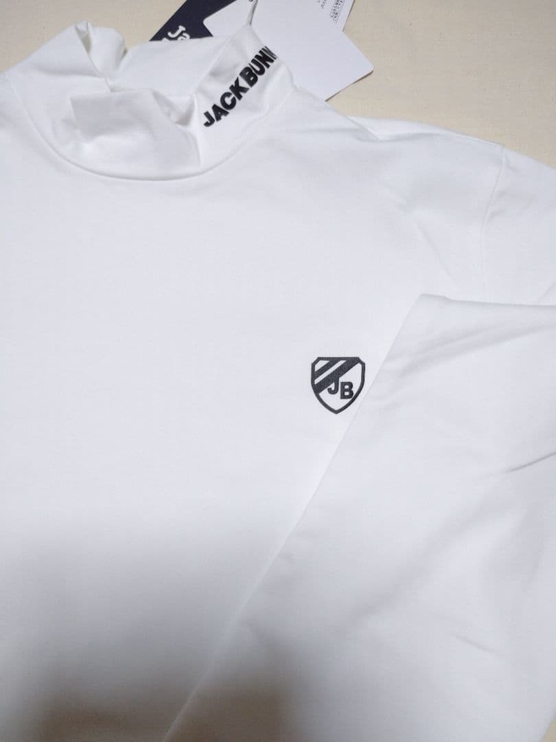 白 裏起毛ストレッチ 00サイズXS ジャックバニー ゴルフウェア 長袖