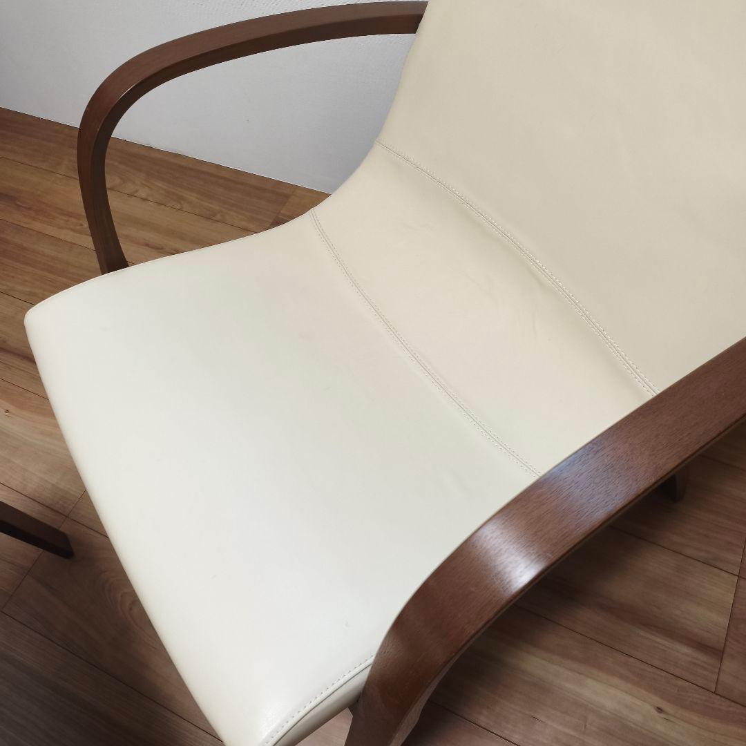 美品 カンディーハウス ライナス リビング ハイバックチェア&スツール(2/2)