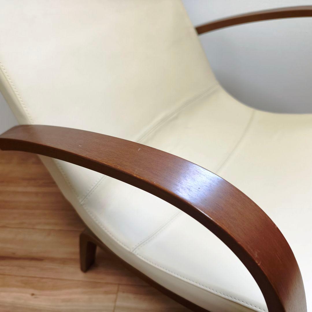 美品 カンディーハウス ライナス リビング ハイバックチェア&スツール(2/2)