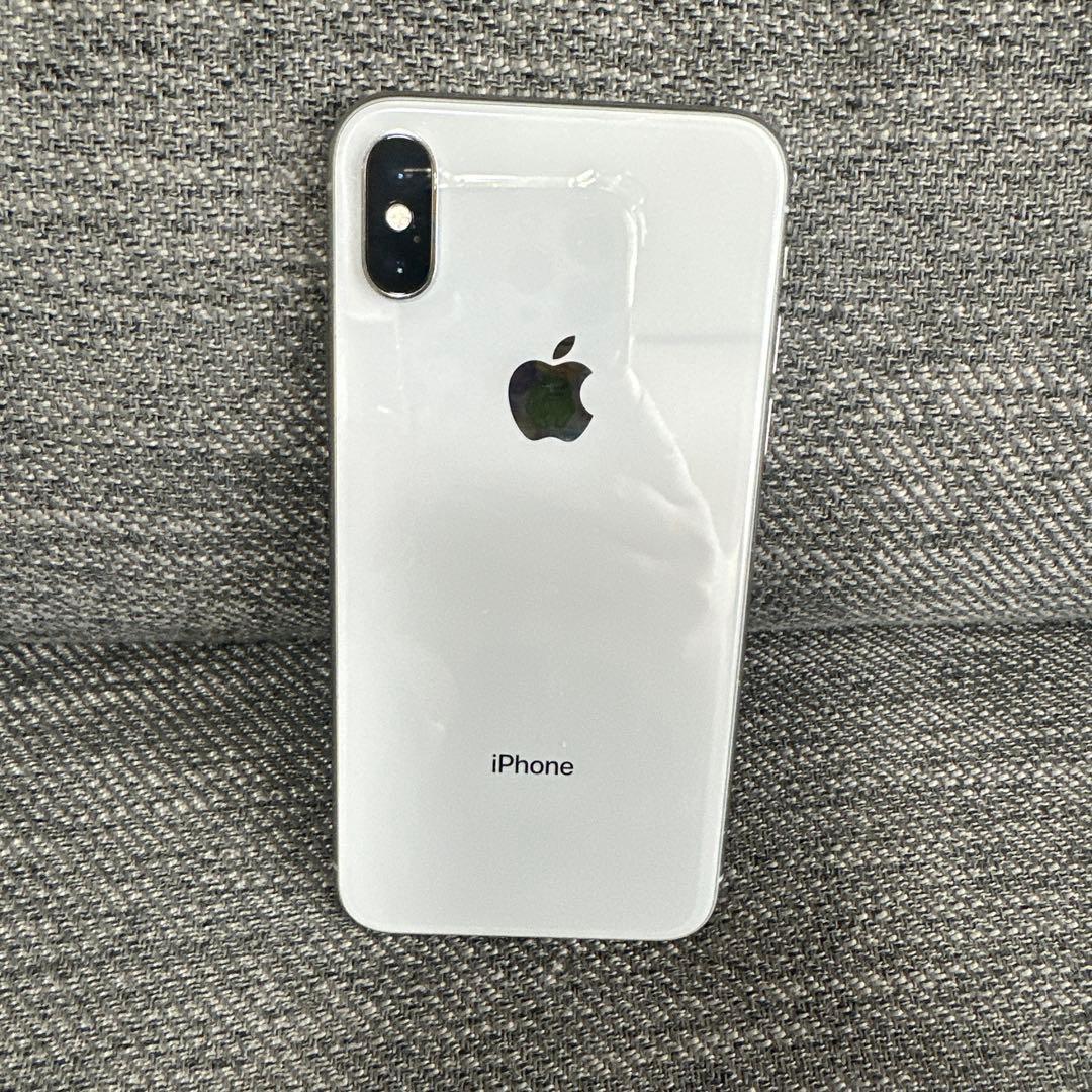 Apple iPhone Ⅹ 256GB シルバー 箱付き 初期化済み