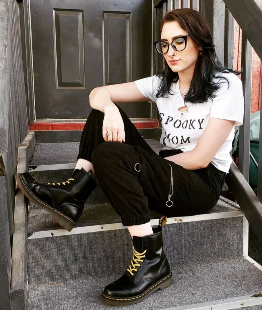 ドクターマーチン 1460 8ホール スムーズレザーレースアップブーツ/ブラック