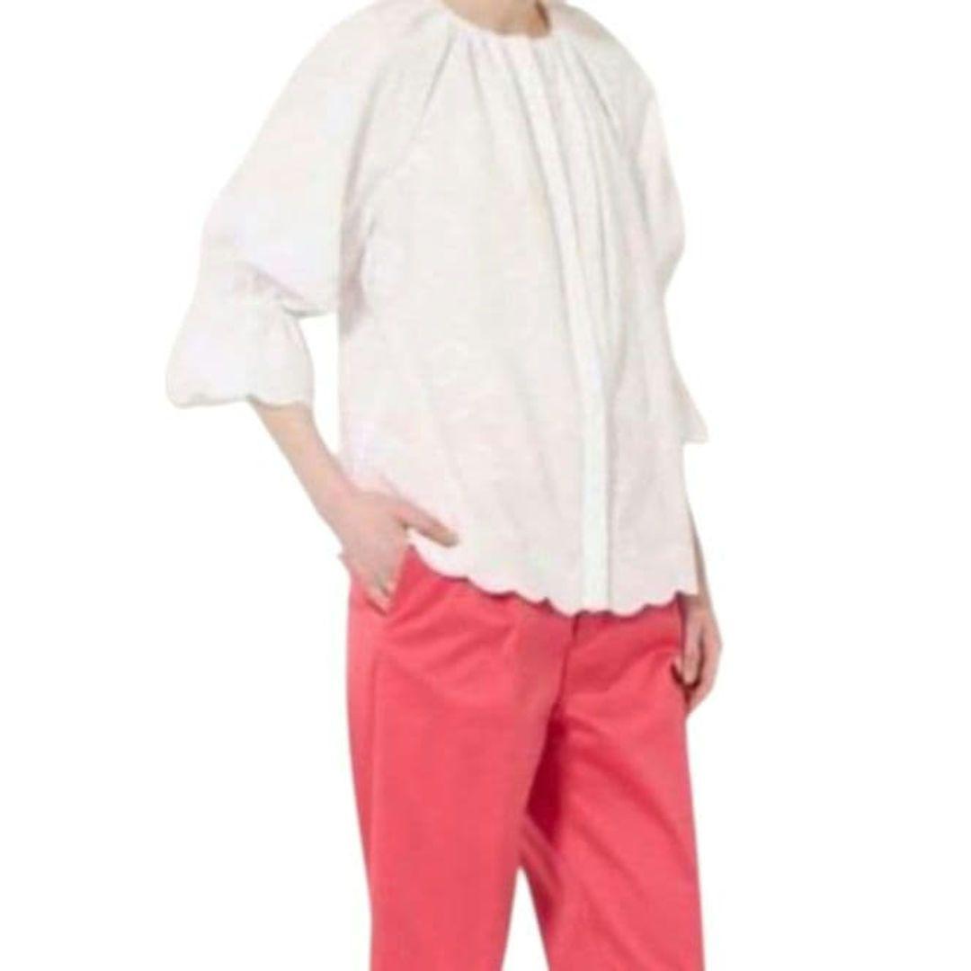 Drawer 25SS フラワーエンブロイダリーブラウス ギャザー フリル 刺繍