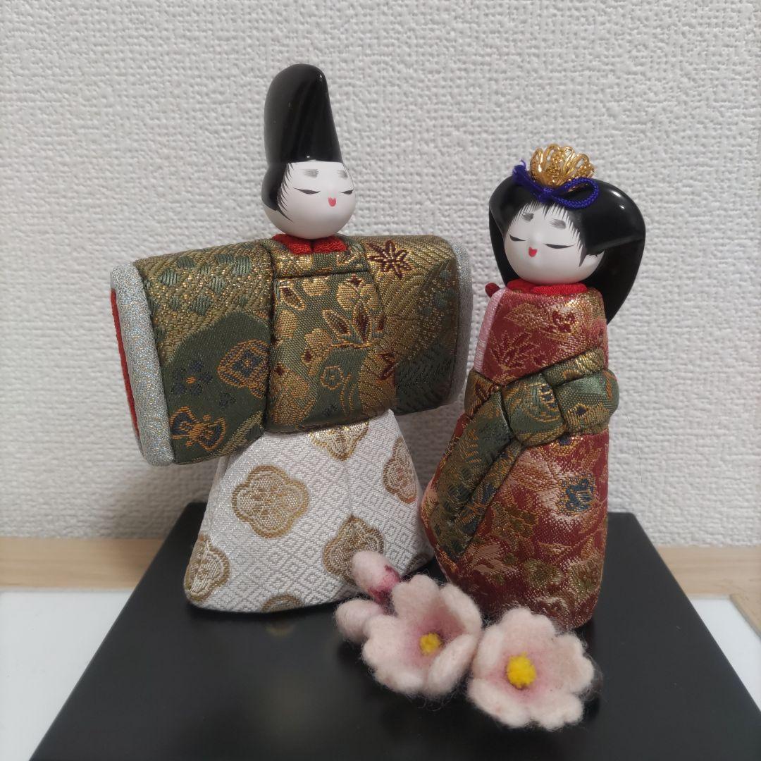 木目込人形　立雛&桜の花❀