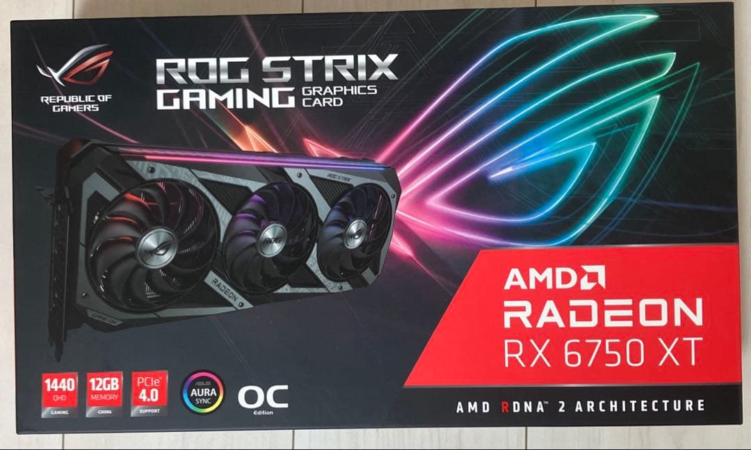 グラフィックボード・グラボ・ビデオカード ROG STRIX RX 6750 XT OC 12G
