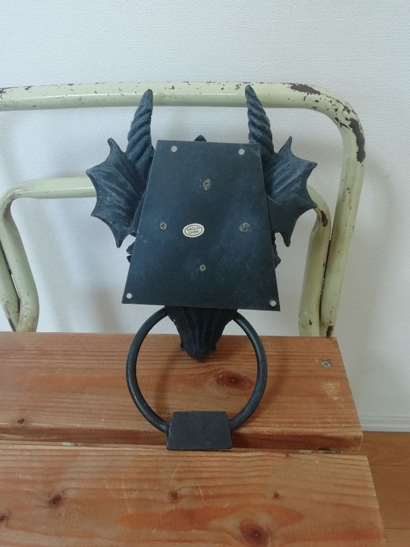 ドラゴン　ドアノッカー　未使用　ゴシックドラゴン