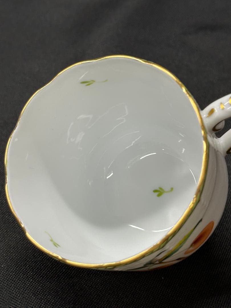 ①【美品】HEREND ヘレンド　エスキース　チェリー　カップ　プレート