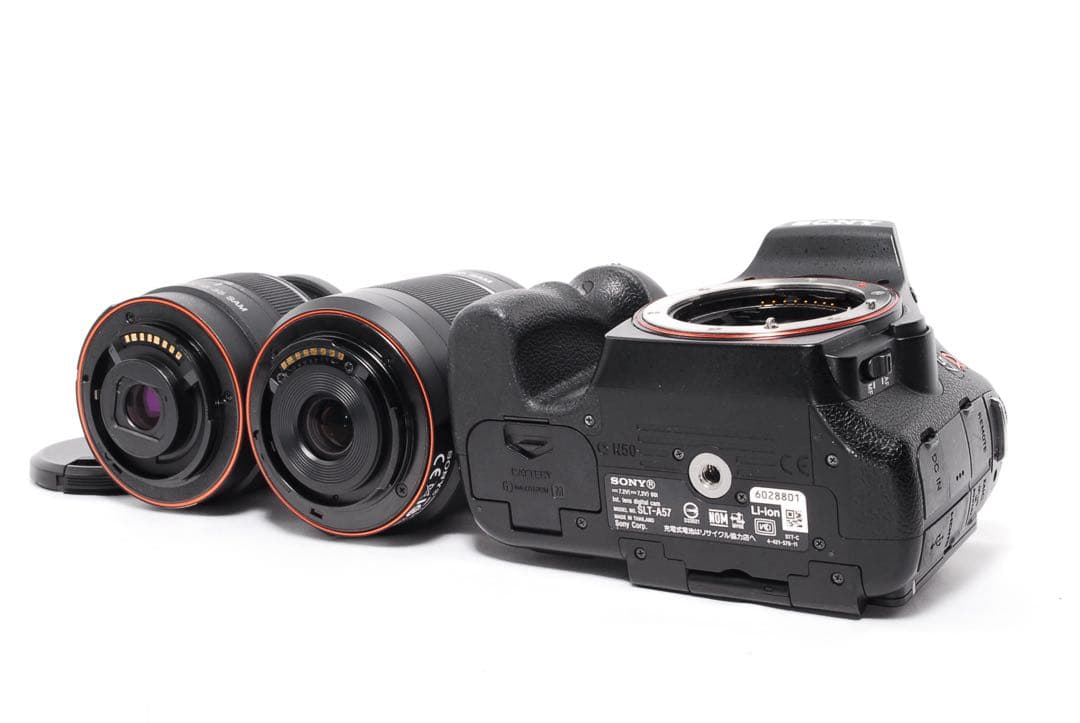◆初心者に◆SONY α57◆一眼レフカメラ◆すぐ使える◆スマホ転送◆Wレンズ◆